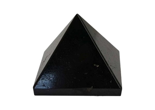 Black Tourmaline Gemstone Pyramid Polyhedron