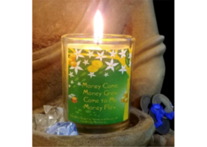 Money Spell Blessing Candle