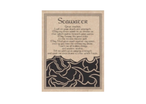 Seawater Prayer Poster Ritual